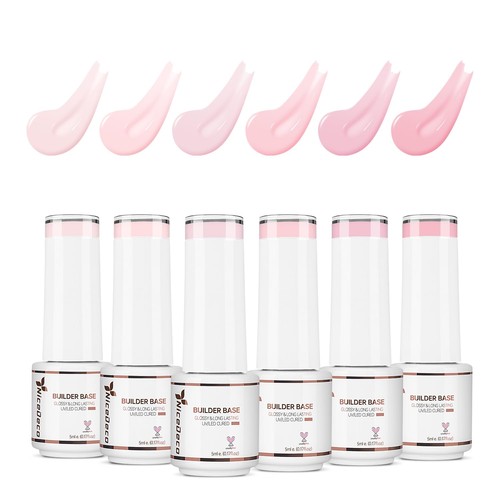 Builder gel unghie rosa smalto - builder,